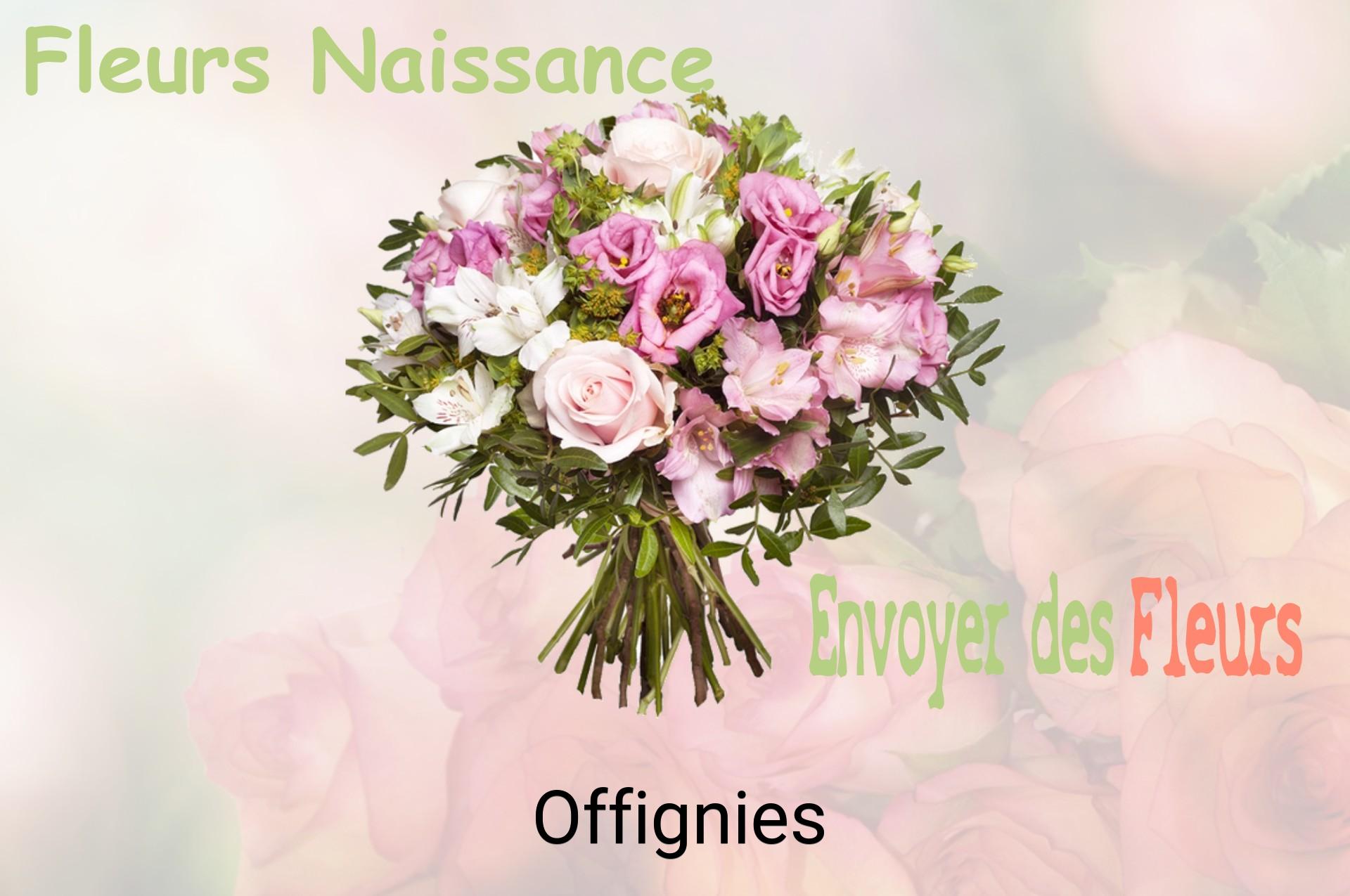 Bouquet de fleurs de naissance livré à Offignies